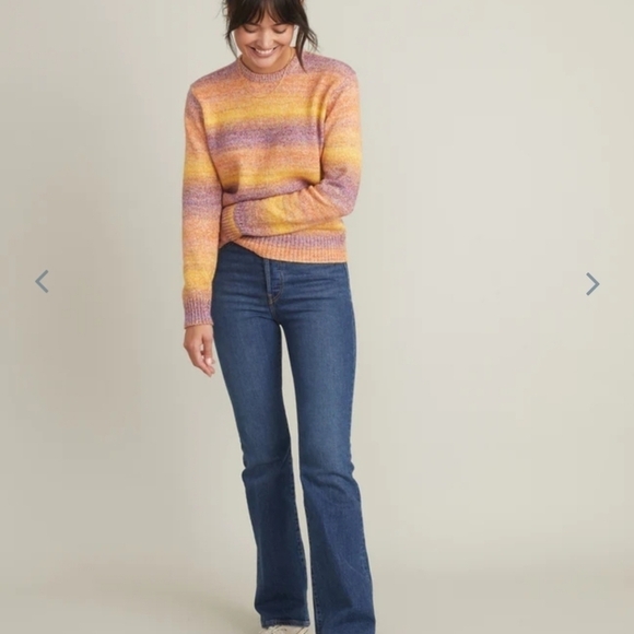 Marine layer Kora Crewneck Sweater in Warm Spacedye - Picture 3 of 5